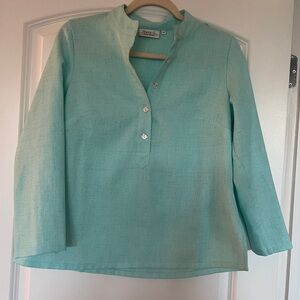 Mary G shirt floral pearl buttons